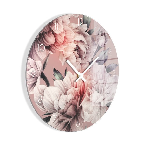 Steklena stenska ura ø 30 cm - Styler-image-3