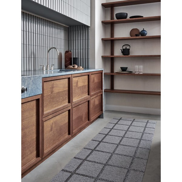 Siv zunanji in notranji tekač 70x150 cm Ada Grey – Pappelina-image-1