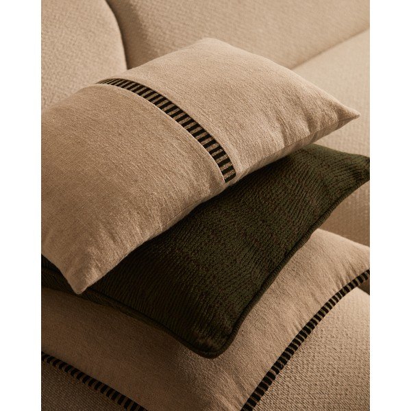 Prevleka za blazino iz mešanice lana 45x45 cm Ardit – Kave Home-image-3