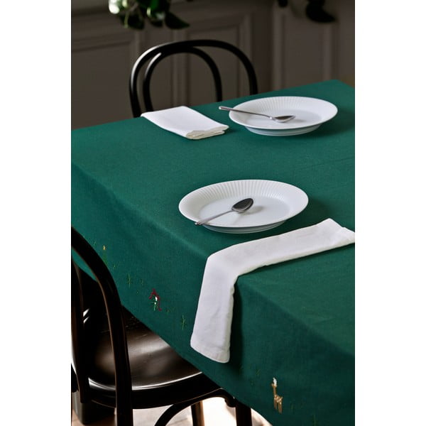 Namizni prt z božičnim motivom iz mešanice bombaža 150x270 cm Christmas Fable – JUNA-image-1