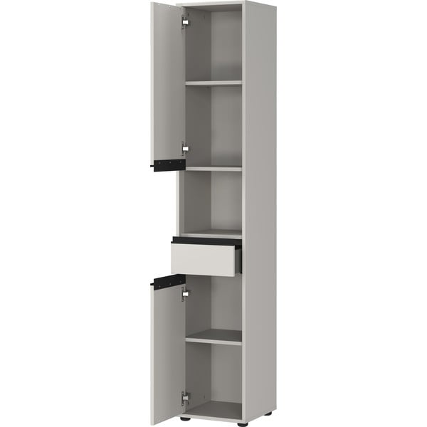 Siva visoka in ozka kopalniška omarica 33x181 cm Lemont – Germania-image-3