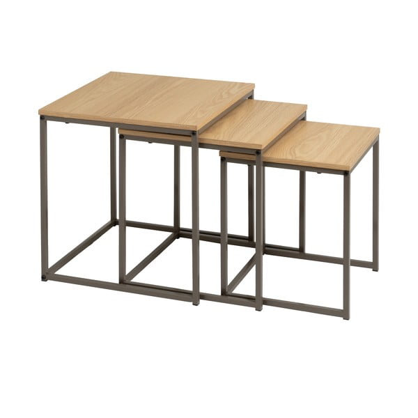 Stranske mizice v kompletu 3 ks 40x40 cm – Casa Selección