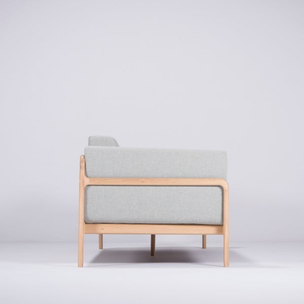 Modro-siv kavč s hrastovo strukturo Gazzda Fawn, 240 cm-image-2