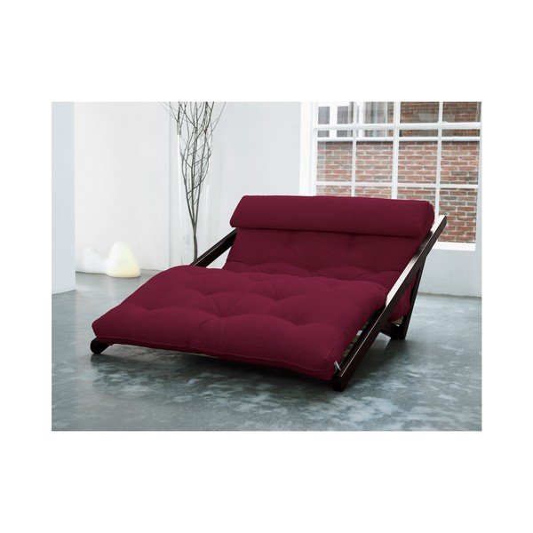 Lounge stol Karup Figo, Wenge/Bordeaux, 120 cm-image-1