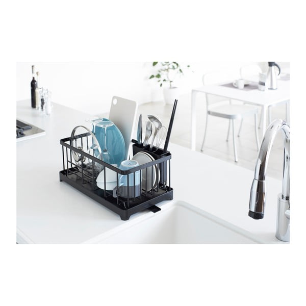 Črni odcejalnik za posodo YAMAZAKI Tower Wire-image-2