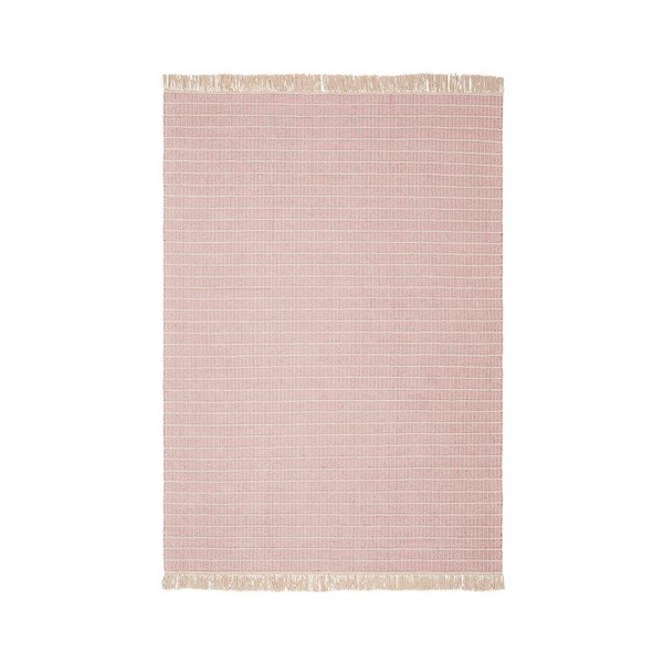 Rožnat ročno tkan bombažen tekač 80x150 cm Irma – Jotex