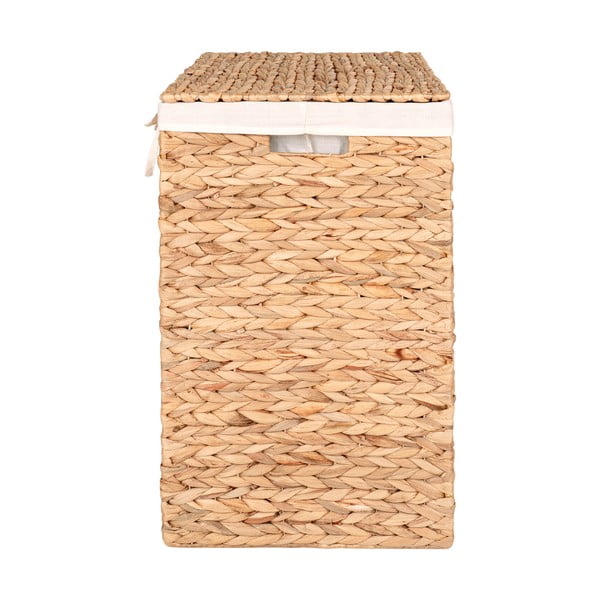 Koš za perilo iz vodne hijacinte v naravni barvi Passo – House Nordic-image-4