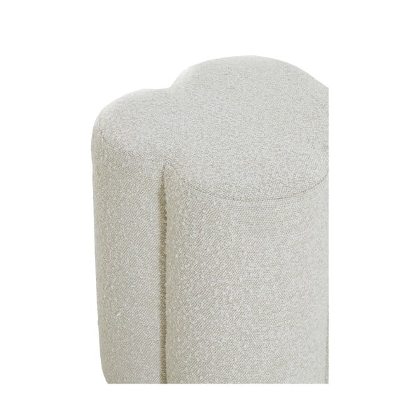 Kremno bel tabure iz tkanine bouclé Nalani – Light & Living-image-3