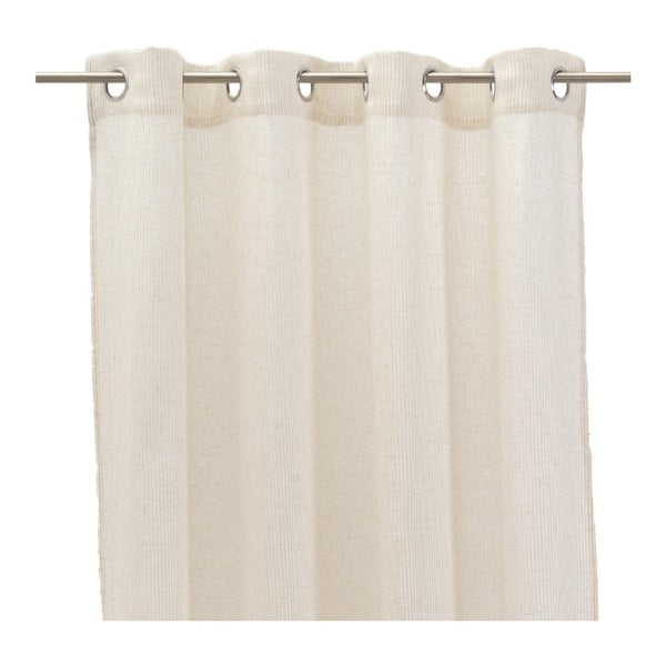 Bež prosojna zavesa iz mešanice lana 140x260 cm Fifties – Casa Selección