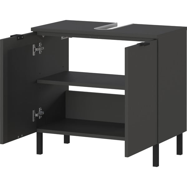 Antracitno siv komplet pohištva za kopalnico Arcena – Germania-image-3