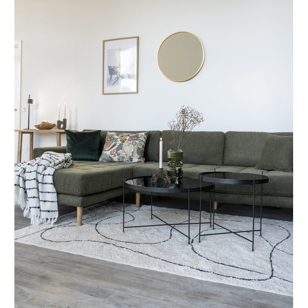 Črna okrogla mizica ø 70 cm Venezia - House Nordic-image-1