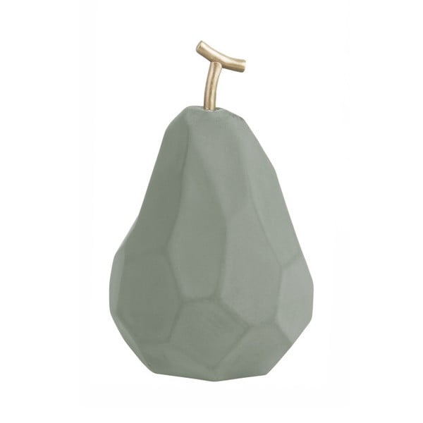 Mat metina zelena betonska figurica PT LIVING Origami Pear
