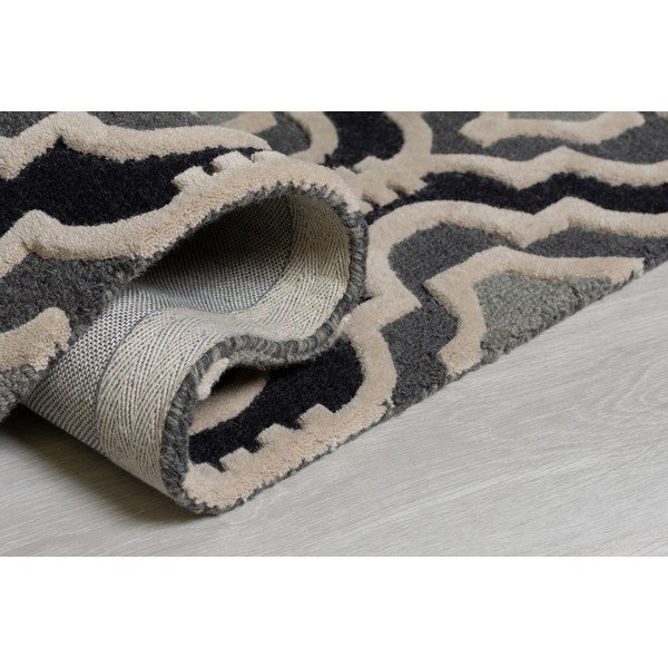 Siva volnena preproga 170x120 cm Moorish Amira - Flair Rugs-image-2