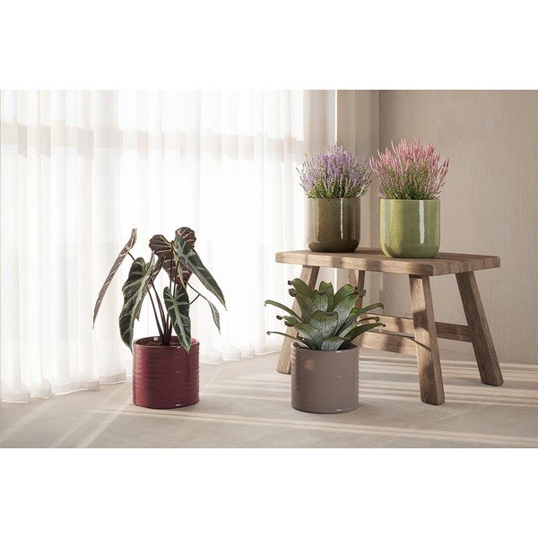 Keramičen ročno poslikan okrasni cvetlični lonec ø 25 cm Fortuna – Artevasi-image-3