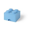 Svetlomodra kvadratna škatla za shranjevanje LEGO®