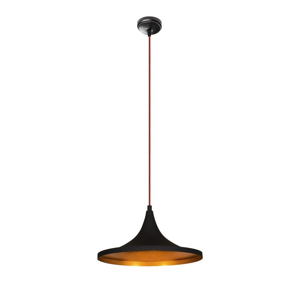 Črna kovinska viseča svetilka Opviq lights Leon