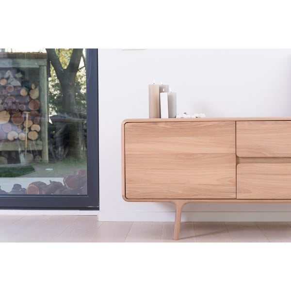 TV komoda iz masivnega hrasta Gazzda Fawn Natural-image-1