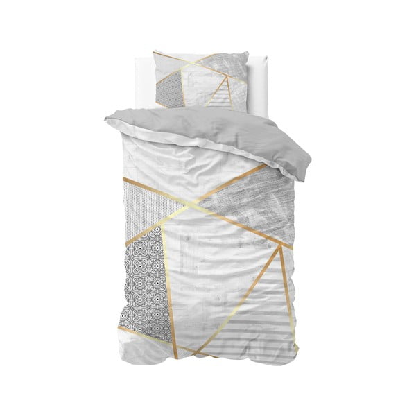 Bombažna posteljnina za enojno posteljo Pure Cotton Graphic, 140 x 200/220 cm