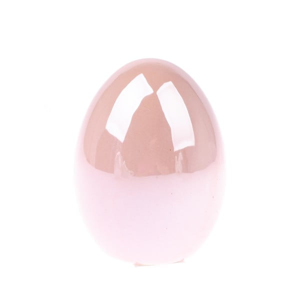 Roza keramični okrasek Dakls Velikonočno jajce, višina 8 cm