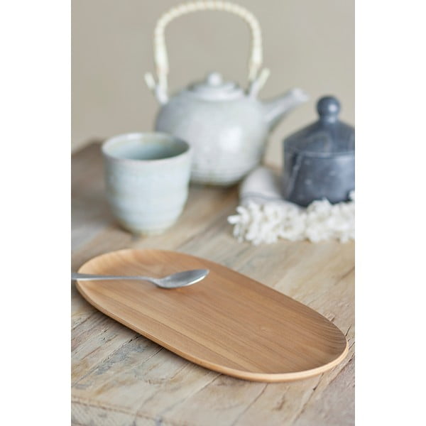 Hrastov dekorativni pladenj 15x31 cm Leyton – Bloomingville-image-1