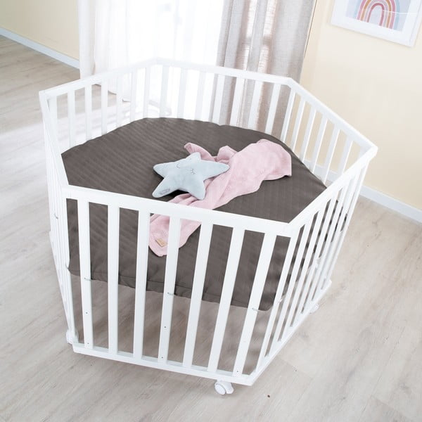 Bela stajica z nastavljivo višino na koleščkih – Roba-image-1