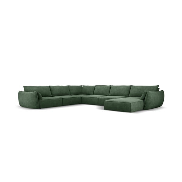Temno zelen kotni kavč (levi kot) Vanda - Mazzini Sofas-image-2