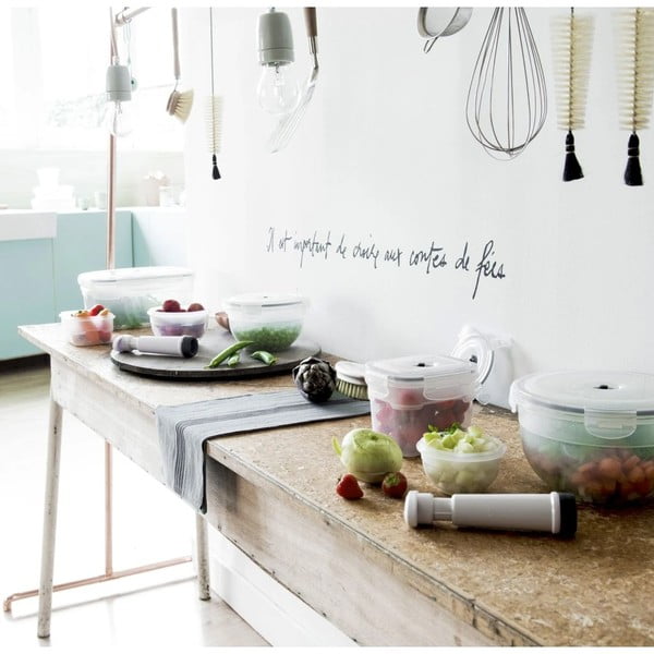 Komplet 4 škatel za shranjevanje hrane in vakuumska črpalka Compactor Food Saver-image-3