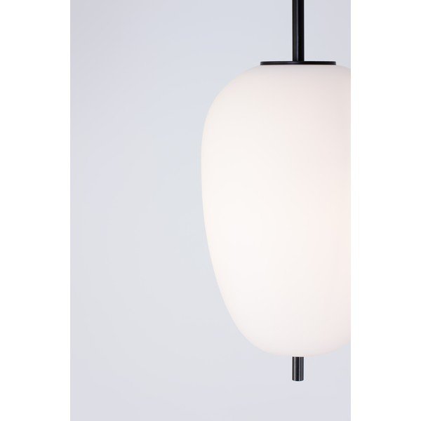 Bela/črna steklena viseča svetilka ø 27 cm Lato – Nova Luce-image-1
