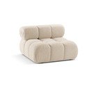 Bež modul za sedežno garnituro iz tkanine bouclé (sredinski modul) Bellis – Micadoni Home