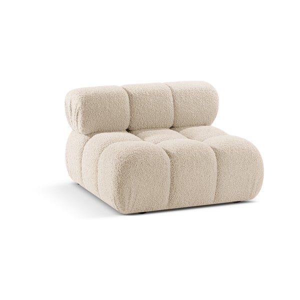 Bež modul za sedežno garnituro iz tkanine bouclé (sredinski modul) Bellis – Micadoni Home-image-3
