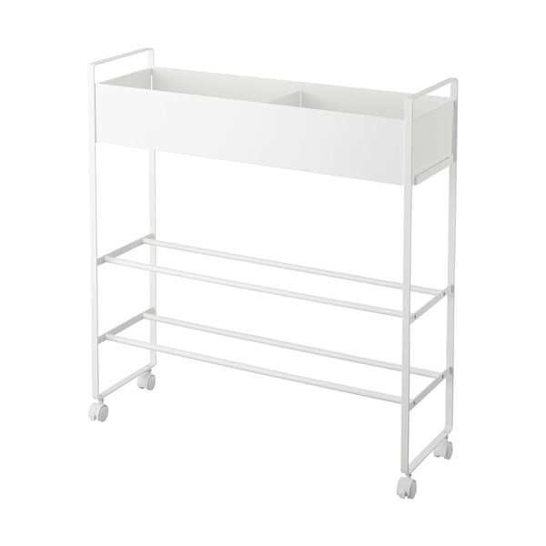 Bela kovinska omara za otroške čevlje 74,5x74,5x22 cm Tower – YAMAZAKI