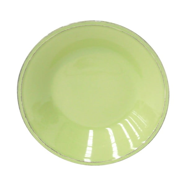 Zeleni lončeni krožnik za juho Costa Nova Friso, ⌀ 26 cm