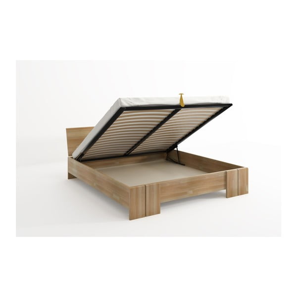 Dvoposteljna postelja iz bukovega lesa s shrambo SKANDICA Vestre Maxi, 140 x 200 cm-image-4