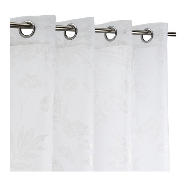 Srebrno-bela prosojna zavesa 140x260 cm Bonsái – Casa Selección-image-2