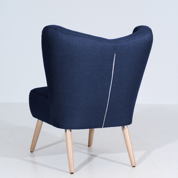 Temno moder fotelj Max Winzer Sari-image-3
