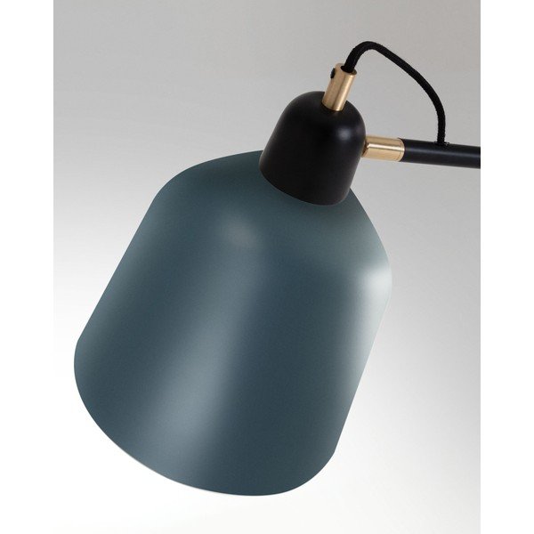 Modrozelena stoječa svetilka s kovinskim senčilom (višina 147 cm) Olimpia – Kave Home-image-1