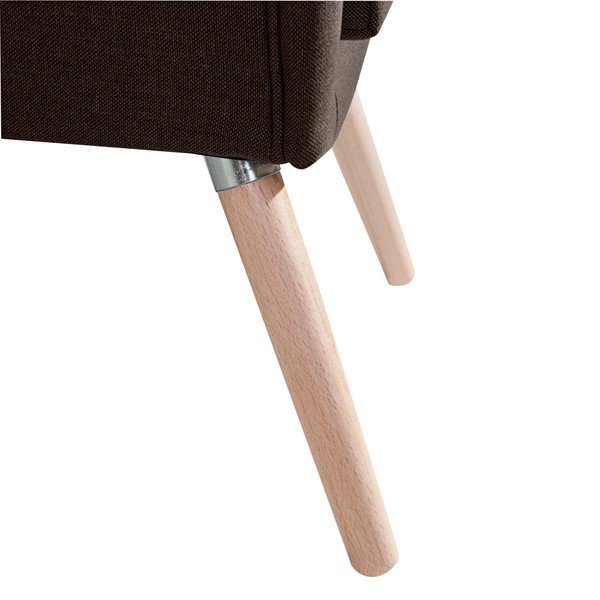 Temno rjav fotelj Max Winzer Alegro Line-image-3