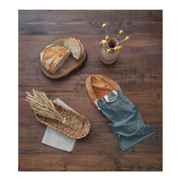 Vreča za kruh z mešanico lanu Really Nice Things Bag Blue Sky, višina 42 cm-image-1