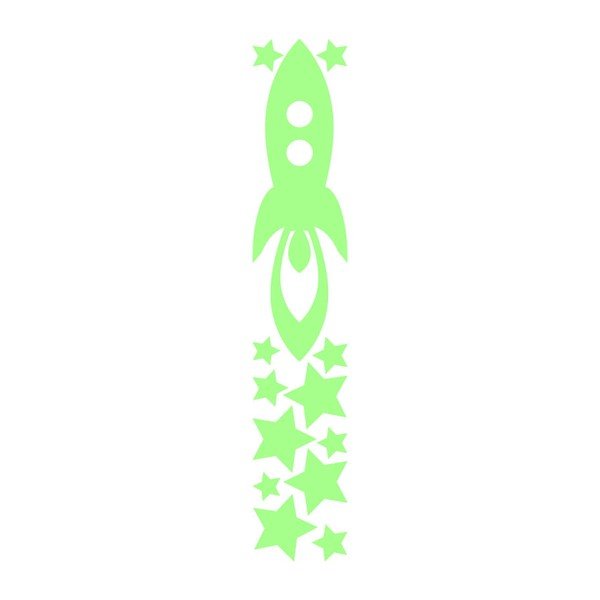 Svetleča nalepka Ambiance Rocket And Stars-image-2