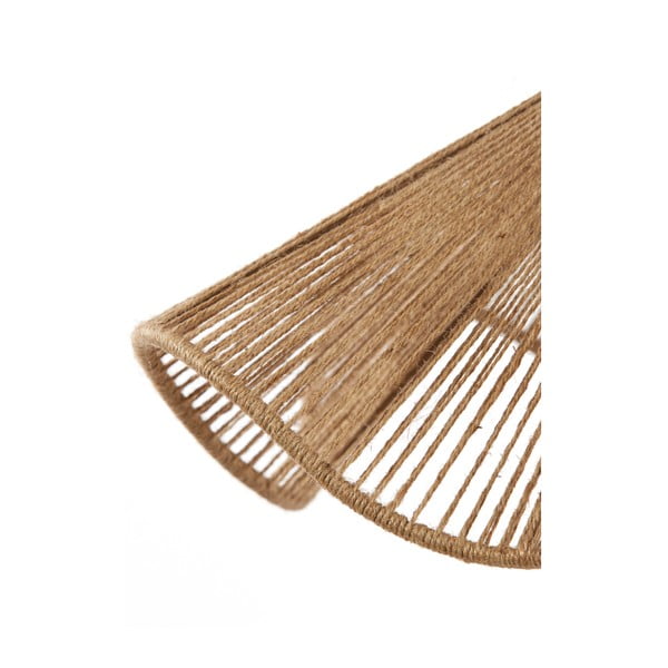 Viseča svetilka v naravni barvi s senčilom iz jute ø 48 cm Fodara – Light & Living-image-1