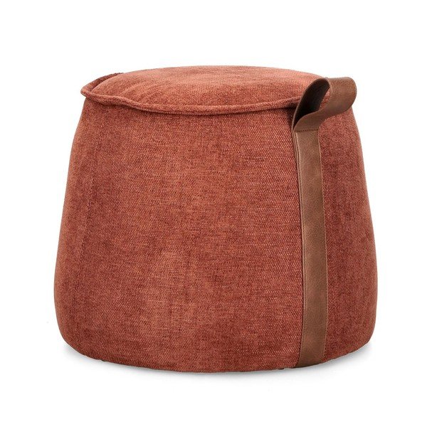 Tabure iz šenilje v barvi terakote Anila – Bizzotto