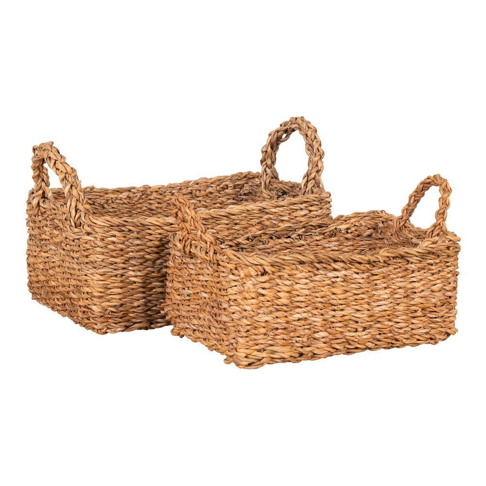 Košare iz morske trave v kompletu 2 ks 32x23x13 cm Morella