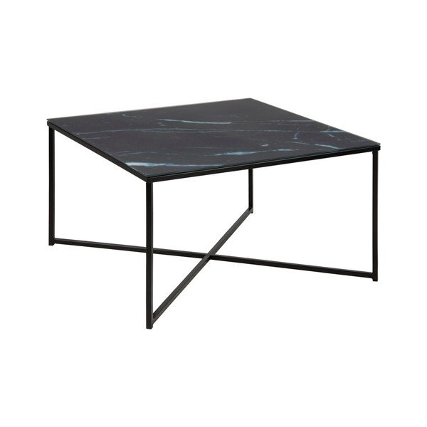Črna mizica 80x80 cm Alisma - Actona-image-2