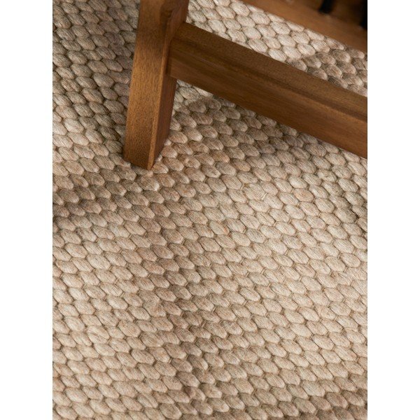 Bež ročno tkana volnena preproga 160x230 cm Lyon Beans – Elle Decoration-image-2