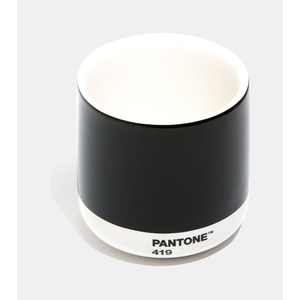 Črna keramična skodelica 175 ml Cortado Black 419 – Pantone