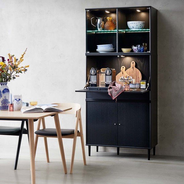 Črne noge iz bukovega lesa v kompletu 6 kos Mistral - Hammel Furniture-image-1