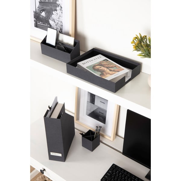 Kartonasti organizatorji v kompletu 4 ks Hugo Canvas Paper Laminate – Bigso-image-1