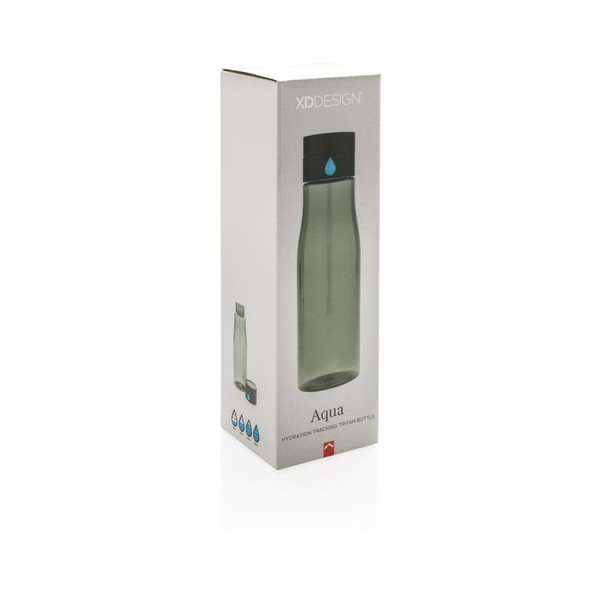 Črna potovalna steklenička XD Design Aqualicious, 600 ml-image-3
