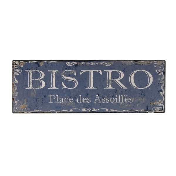 Kovinski dekorativni znak 40x14 cm Bistro – Antic Line