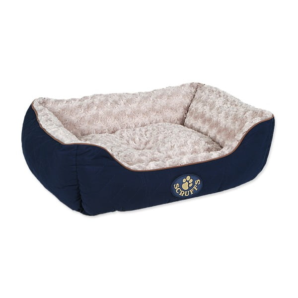 Temno modra plišasta postelja za pse 50x60 cm Scruffs Wilton M – Plaček Pet Products